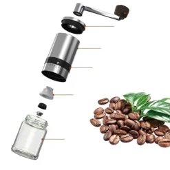 Kaffemaskiner & Espresso-K4 Manuell Kaffekvarn - Rostfritt Stål & Keramik