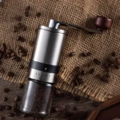 Kaffemaskiner & Espresso-K4 Manuell Kaffekvarn - Rostfritt Stål & Keramik