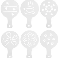 Mat- & Dryckesschabloner-Kaffe- och dessertschabloner 6 st.