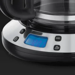 Kaffebryggare med filter - RUSSELL HOBBS - Colours Plus 24033-56 - Rostfritt stål - Programmerbar - 15 koppar - WhirlTech-teknik - 1100 W
