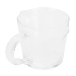 Mått & Måttskedar-Kaffekopp med dubbla pipar Skala Handgjord mätkopp i borosilikatglas 70ml