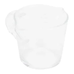 Mått & Måttskedar-Kaffekopp med dubbla pipar Skala Handgjord mätkopp i borosilikatglas 70ml