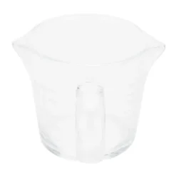 Mått & Måttskedar-Kaffekopp med dubbla pipar Skala Handgjord mätkopp i borosilikatglas 70ml