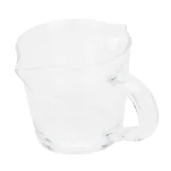 Mått & Måttskedar-Kaffekopp med dubbla pipar Skala Handgjord mätkopp i borosilikatglas 70ml