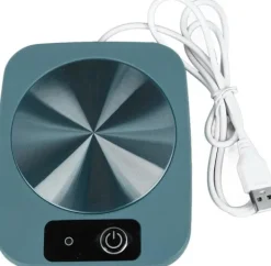 Dryckvärmare-Kaffekoppvärmare, 55℃ Smart konstant temperaturkoppdyna USB-driven värmedyna för mjölkkopp, lämplig för hemmakök och kontor (grön)
