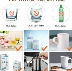 Dryckvärmare-Kaffekoppvärmare, elektrisk koppvärmare med 3 justerbara temperaturnivåer (upp till 149℉) och automatisk avstängningsfunktion, elektrisk dryckesvärmar | CDON