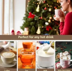 Dryckvärmare-Kaffekoppvärmare, elektrisk koppvärmare med 3 justerbara temperaturnivåer (upp till 149℉) och automatisk avstängningsfunktion, elektrisk dryckesvärmar | CDON