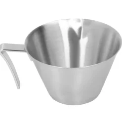 Kaffemått i rostfritt stål 100 ML Skala för mjölktedrycker