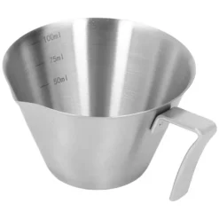 Kaffemått i rostfritt stål 100 ML Skala för mjölktedrycker