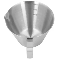 Kaffemått i rostfritt stål 100 ML Skala för mjölktedrycker