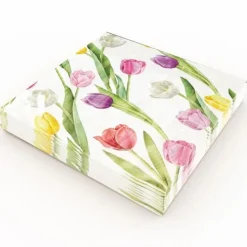 Kaffeservett Tulpaner mixade 20-pack Ivars i Lanna