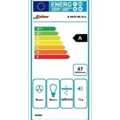 Köksfläktar-Kaiser 9423 Be Rétro Vägghängd fläkt 90 cm, Vägghängd fläkt, Lyxproducent Kaiser, 3 hastigheter, 910m³/h, LED-belysning, Fläkt, Tim