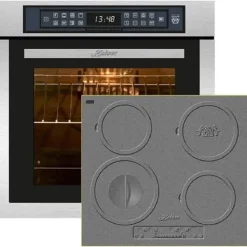 Spisar-Kaiser EH 6306 R+KCT 6705 RI HERD, Fyra inbyggnadsugnar, inox, 79L + induktionshäll 60 cm