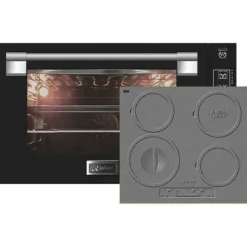 Kaiser EH 9309+KCT 6705 RI Herd, Fyra inbyggnadsugnar 90 cm 105L + induktionshäll 60 cm