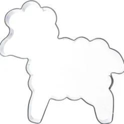 Kakform av lamm i stål, 10 cm