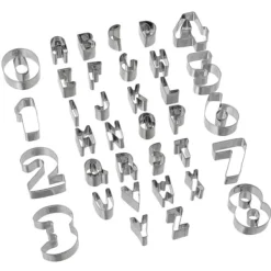 Kakformar i 35-Pack - Siffror och bokstäver