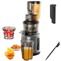 Kallpressad juicepress, 75mm matningsrör, kraftfull 200W motor, HH-916I, EU