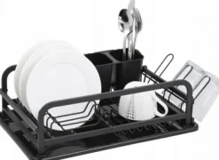 Kamille svart torkställning i ett plan med avrinning