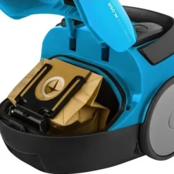 Kanisterdammsugare med påse - SENCOR - SVC 45BL-EUE3 - 850 W ECO-motor - 79 dBA - 1,5 L - Blå