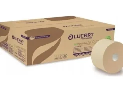 Toalettpapper-Karen Lucart EcoNatural 900 ID - Toalettpapper, 2 lager, 202 m, cellulosa Fiberpack 12 rullar