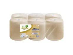 Toalettpapper-Karen Lucart EcoNatural L-ONE Maxi - Rengöringsrulle, centralt doserad, 2 lager, 158 m, cellulosa Fiberpack - 6 rullar