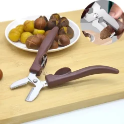 Kastanjeskärare / skalare i rostfritt stål