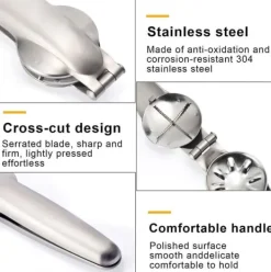 Kastanjetång, nötknäpparmetall, kastanjetång, rostfritt stål, hasselnötsöppnare, kastanjskärare, valnötstångsöppnare