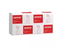 Katrin 61570, 160 ark, papper, Vit, EU Ecolabel, ISO 9001, ISO 14001, GreenPack, 240 mm, 600 mm