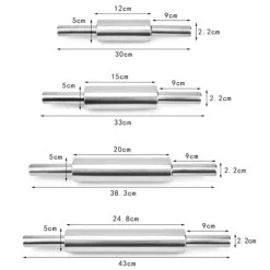 Kavlar-Kavel av rostfritt stål Non-stick Bakverk Deg Bakning Kök - 43 cm