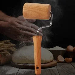 Kavlar-Kavelpinne Bak- och Pizzabagarvals i trä Bakredskap Köksredskap