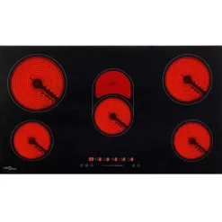 vidaXL Keramikhäll med 5 plattor touchkontroll 77 cm 8500 W