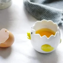Keramisk äggavskiljare Kycklingform Äggulaseparator Köksprylar