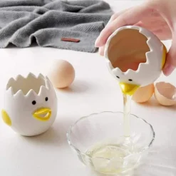 Keramisk äggavskiljare Kycklingform Äggulaseparator Köksprylar