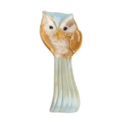 Keramisk konstnärlig ugglaskedhållare för köksheminredning