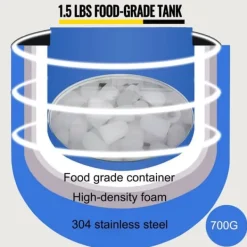 12kg/24 timmar effektiv bärbar elektrisk ismaskin, justerbar isbitsstorlek, säker förvaring, enkel användning