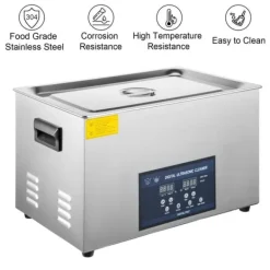 28/40KHz dubbelfrekvens ultraljudsrengörare med 2L tank, justerbar uppvärmning/arbetstid, 3 rengöringslägen, genomtänkt design