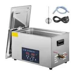 28/40KHz dubbelfrekvens ultraljudsrengörare med 10L tank, justerbar uppvärmning/arbetstid, 3 rengöringslägen, genomtänkt design