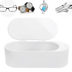 40KHz HF Ultraljudsrengöringsmaskin 30W för glasögon, smycken, hushållsrengöringsapparat 400ml EU-kontakt 220V