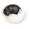Salt- & Pepparströare-Kikkerland - Purrfect Salt Pepper Shakers - Black and White - 8.25 cm x 3.75 cm x 6.5 cm
