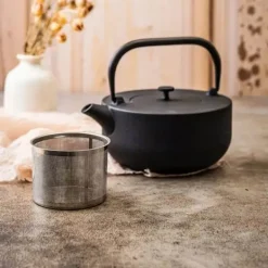 KINGHOFF Gjutjärnsteeper 1,1L med filter - Gjutjärn