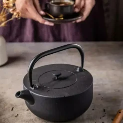 KINGHOFF Gjutjärnsteeper 1,1L med filter - Gjutjärn