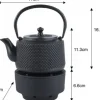 Kaffe- & Tekannor-KingHoff KINGHOFF KH-1847 ZELEWAY STARTER 0,8 L MED FILTER OCH VARMARE