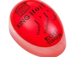Äggklockor-KingHoff mekanisk äggklocka röd (KH-1015)