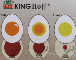 Äggklockor-KingHoff mekanisk äggklocka röd (KH-1015)
