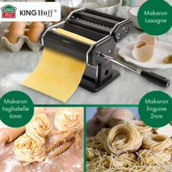 KINGHOFF Pastamaskin KH-1927 i rostfritt stål