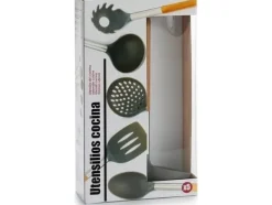 Köksutrustningsset-Kinvara kökstillbehör med trähandtag