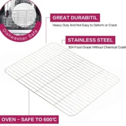 Kök Grillställ Kylställ Nätgaller i rostfritt stål Trådställ för matlagning Stekning Torkning Grillning