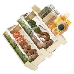 Kök Grönsaksförvaring Flera lager Kryddförvaring Hylla för färdigmat Hotpot Mat 3 lager