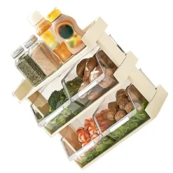 Kök Grönsaksförvaring Flera lager Kryddförvaring Hylla för färdigmat Hotpot Mat 3 lager