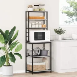 vidaXL Köks hylla Grå Sonoma 60 x 40 x 168 cm Konstruerat trä